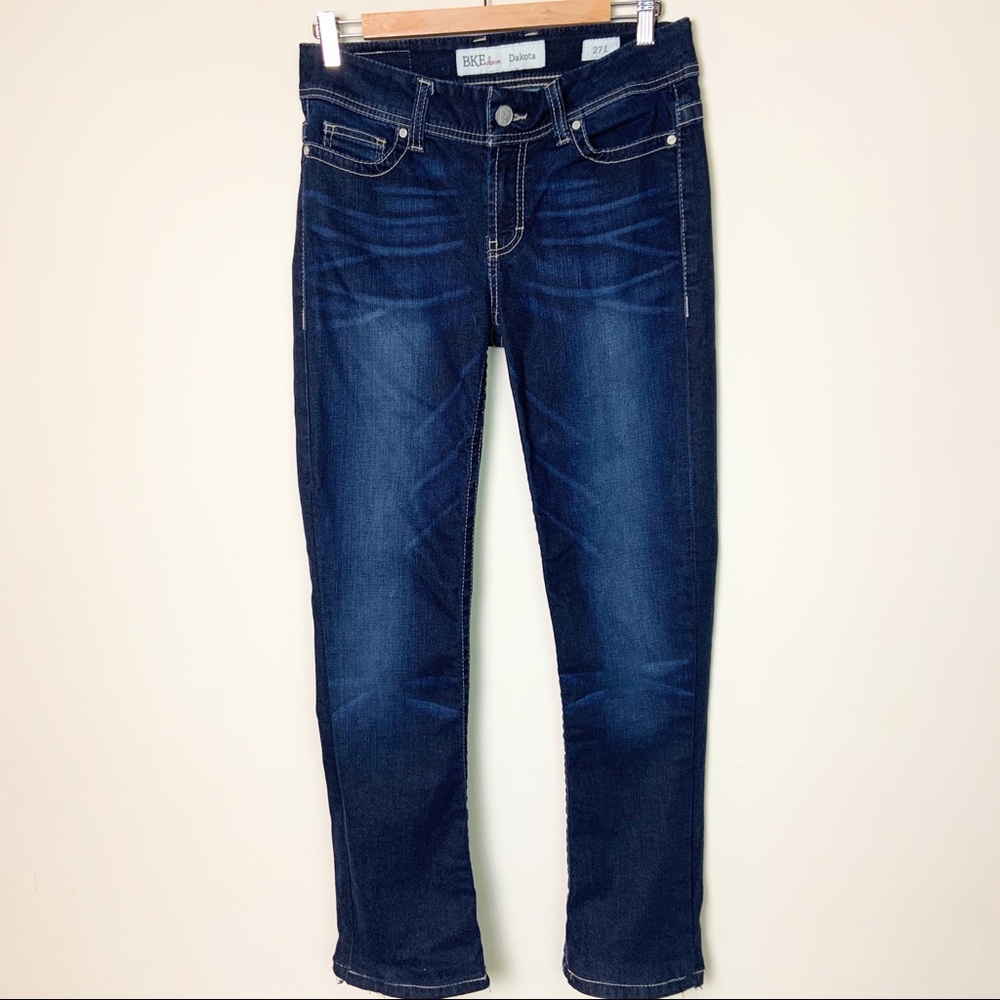 BKE Straight Leg Dark Denim Jean